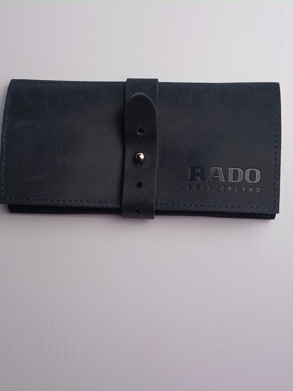 Rado Switzerland Black Leather Watch Roll Travel Organizer Pouch Case - Picture 1 of 6